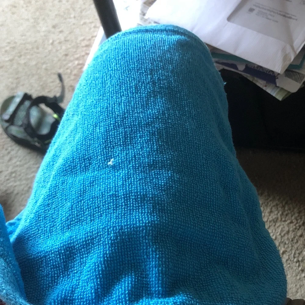 Bright blue wash cloth - Solid Turquoise